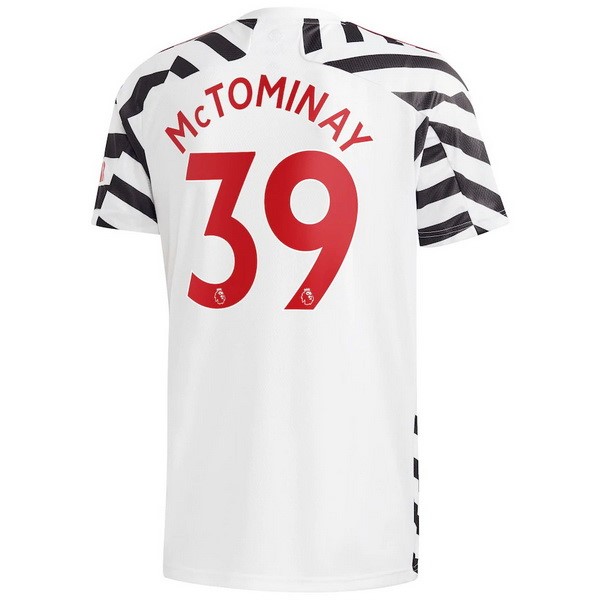 Trikot Manchester United NO.39 McTominay Ausweich 2020-21 Weiß Fussballtrikots Günstig